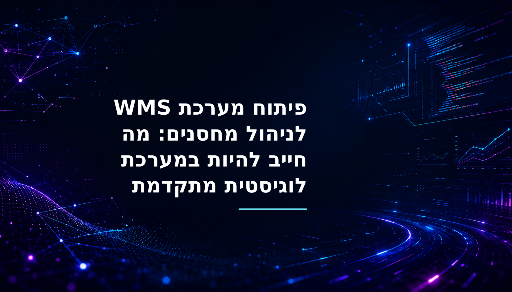 פיתוח מערכת WMS לניהול מחסנים: מה חייב להיות במערכת לוגיסטית מתקדמת